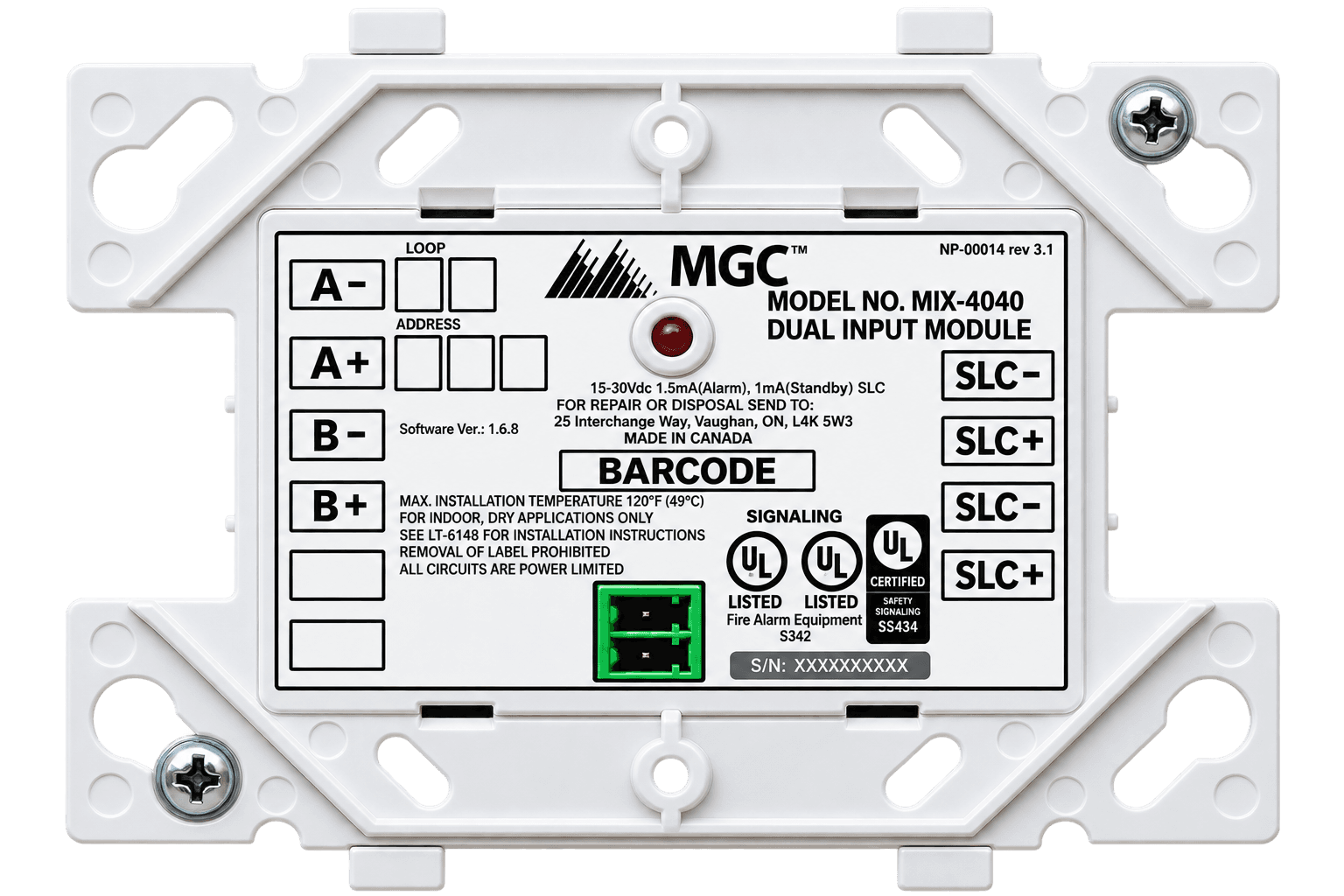 Mircom MIX-4040-M