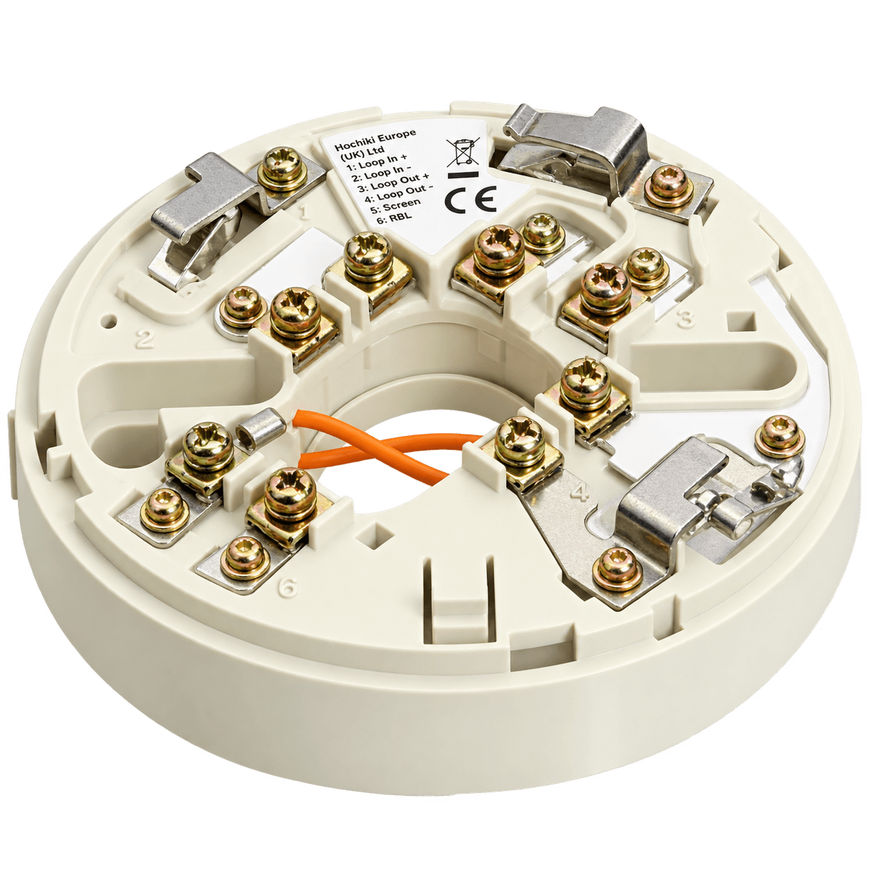 Hochiki YBO-R/6RN Conventional Relay Base Non Latching Ivory