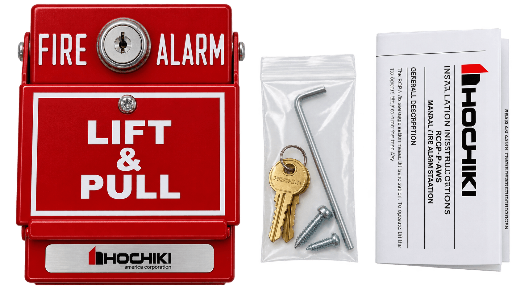 Hochiki DCP-AMS-KL-LP Dual Action Pull Station